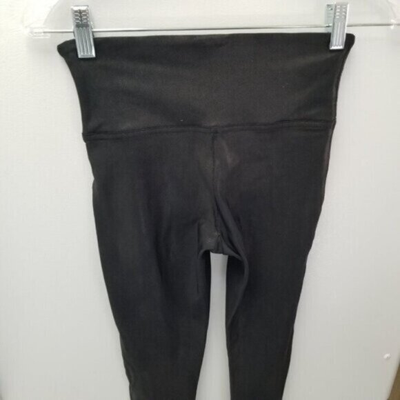 Spanx Faux Leather Black Leggings S - Picture 4 of 12